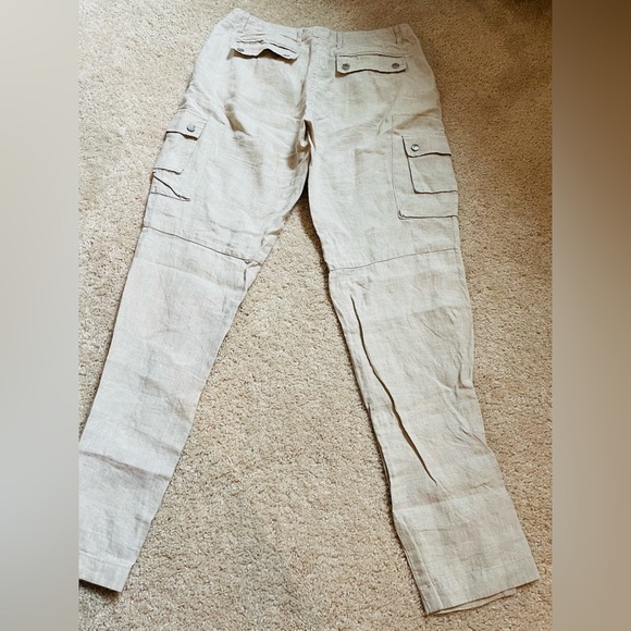 Beautiful cargo MKRS linen pants! 100% linen - Picture 4 of 5